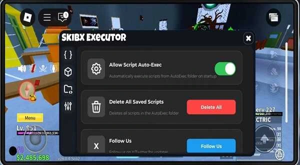 Skibx Executor Clean Interface